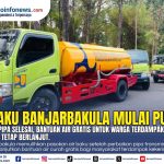 Petugas BPAM Banjarbakula memantau pasokan air baku dan jaringan transmisi untuk mendukung layanan air bersih serta bantuan bagi warga terdampak kekeringan.