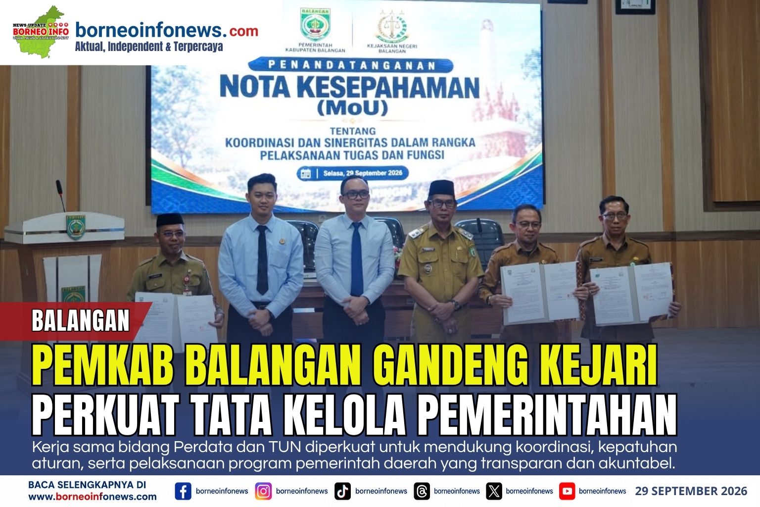Pemkab Balangan dan Kejari Perkuat Sinergi Hukum