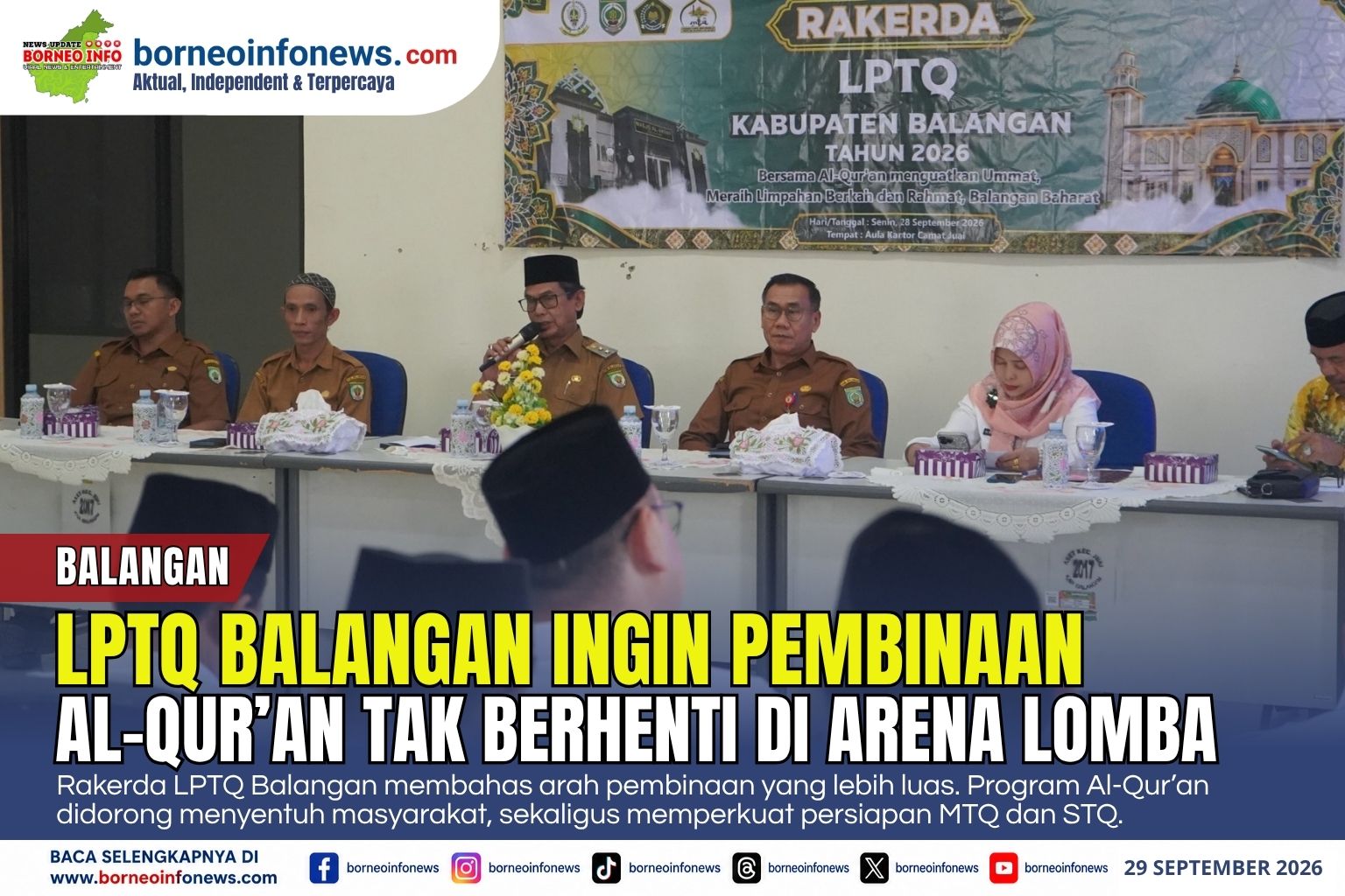 LPTQ Balangan Perkuat Pembinaan Al-Qur’an untuk Masyarakat