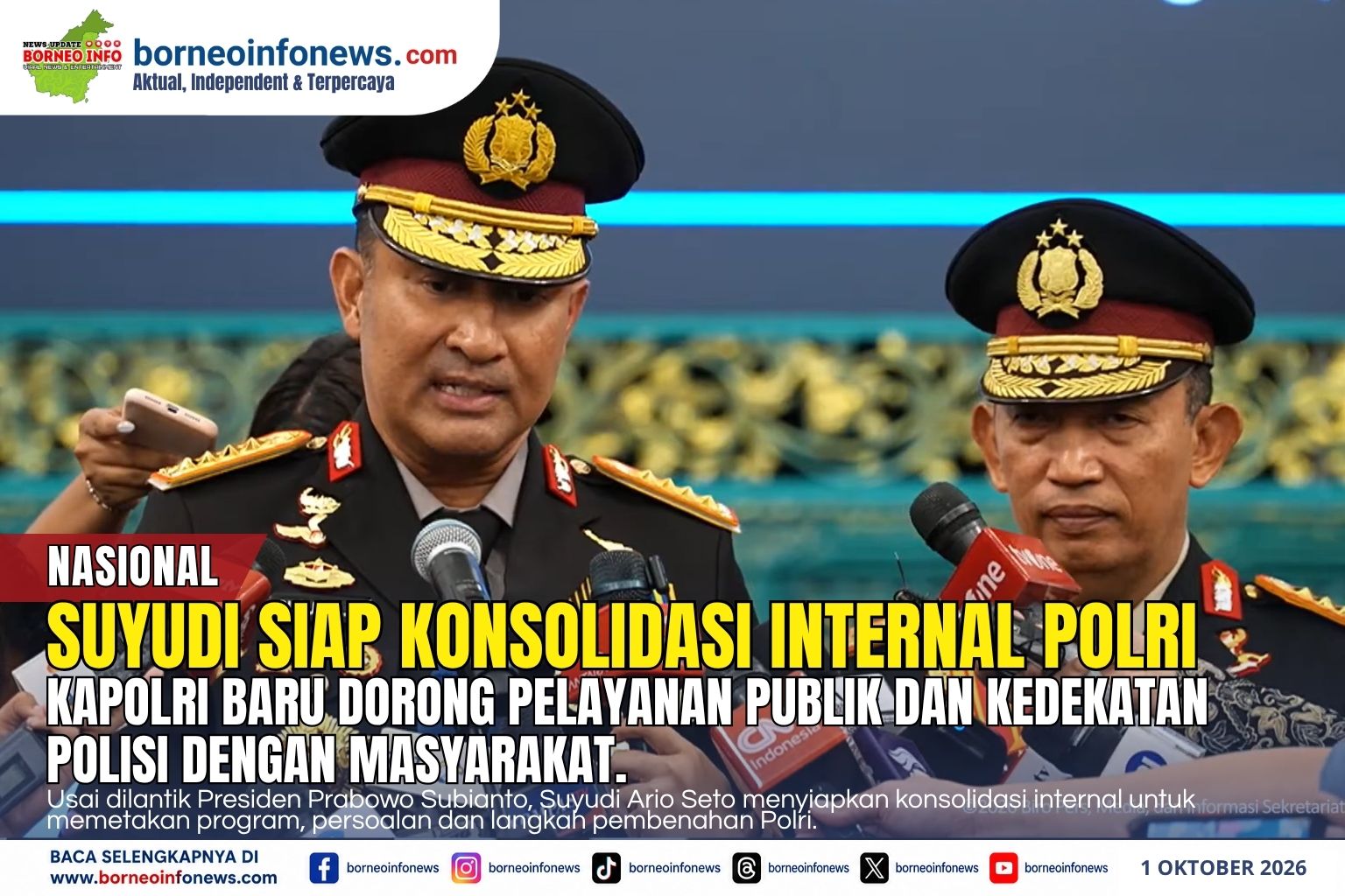 Suyudi Siapkan Konsolidasi, Polri Harus Dekat dengan Masyarakat
