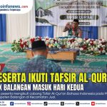 Peserta mengikuti lomba Tafsir Al-Qur’an Bahasa Indonesia MTQ XIX Balangan
